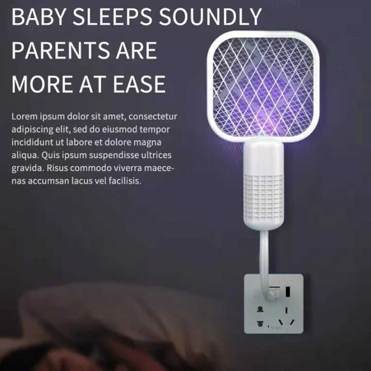 Mosquito Gadget Swatter UV Light with sharp sparking Fly Bug Zapper Insect Racket easy to used winter Fly Swatters Trap For Home Office Outdoor