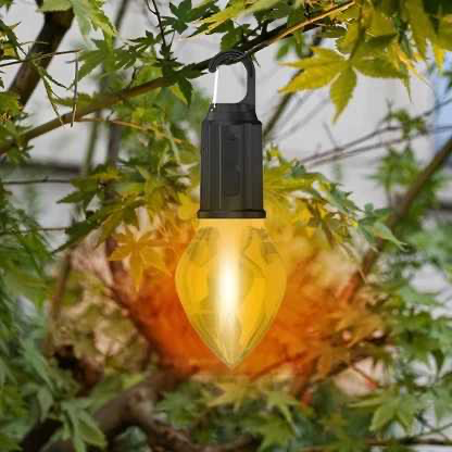 Type-C Fast Charging Tungsten Light Bulb With Hanging Hook Camping Lamp