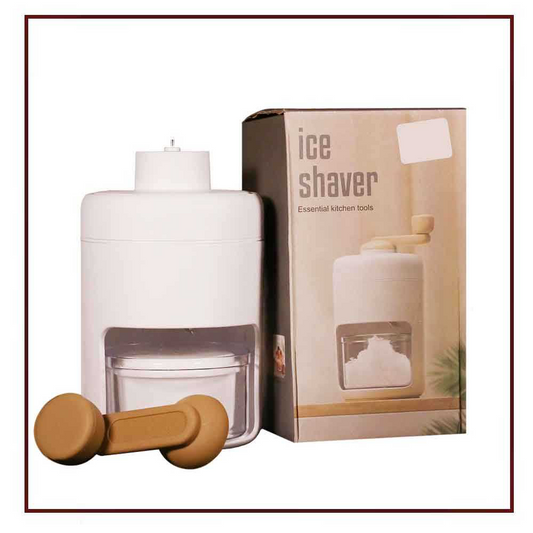 Manual Ice Shaver Portable Snow Cone Machine Shaved Ice Maker Ice Crusher
