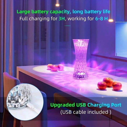 16 Colors LED Crystal Table Lamp & Video mention 👆🏻